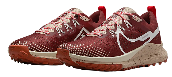 Кроссовки мужские Nike Pegasus Trail 4 Dark Pony/Sail/Picante Red/Rush Fuchsia - Фото 4 большая