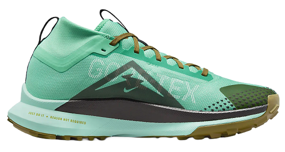 Кроссовки мужские Nike Pegasus Trail 4 Gtx Spring Green/Black/Olive Flak/Mint Foam - Фото 2 большая