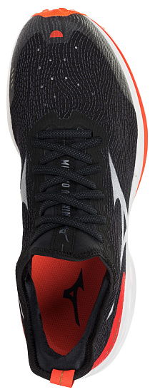 Кроссовки мужские Mizuno Wave Rider Neo Чер/Бел/Крас - Фото 2 большая