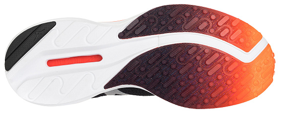 Кроссовки мужские Mizuno Wave Rider Neo Чер/Бел/Крас - Фото 4 большая