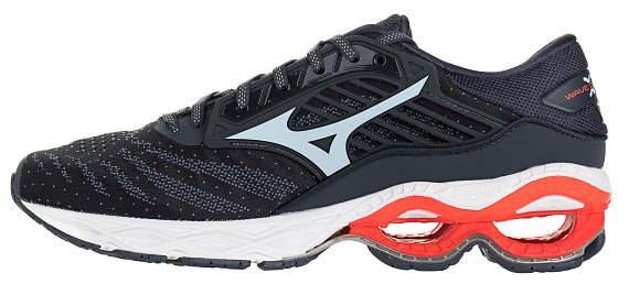 Кроссовки мужские Mizuno Wave Creation 22 Чернильн/Св.Гол/Крас - Фото 5 большая
