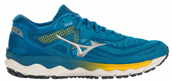 Кроссовки мужские Mizuno Wave Sky 4 Гол/Сереб/Син - Фото 1 большая