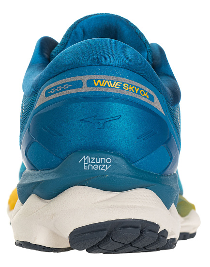 Кроссовки мужские Mizuno Wave Sky 4 Гол/Сереб/Син - Фото 3 большая