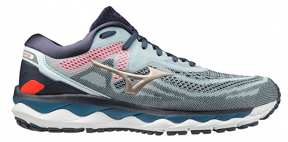 Кроссовки мужские Mizuno Wave Sky 4 Св.Гол/Зол/Чернильн - Фото 1 большая