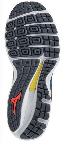Кроссовки мужские Mizuno Wave Sky 4 Св.Гол/Зол/Чернильн - Фото 2 большая