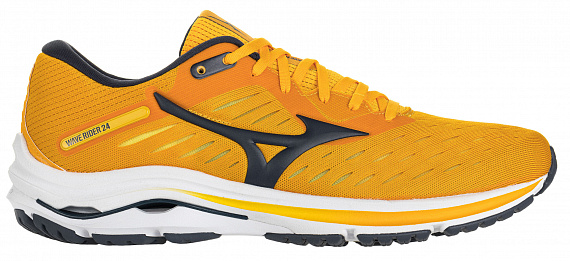 Кроссовки мужские Mizuno Wave Rider 24 Оранж/Т.Сер - Фото 1 большая