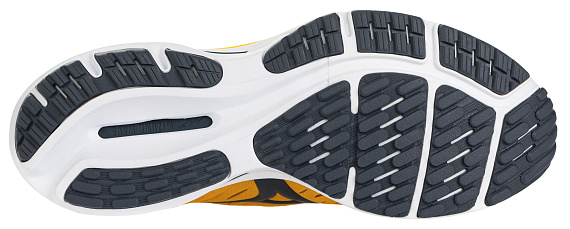 Кроссовки мужские Mizuno Wave Rider 24 Оранж/Т.Сер - Фото 4 большая