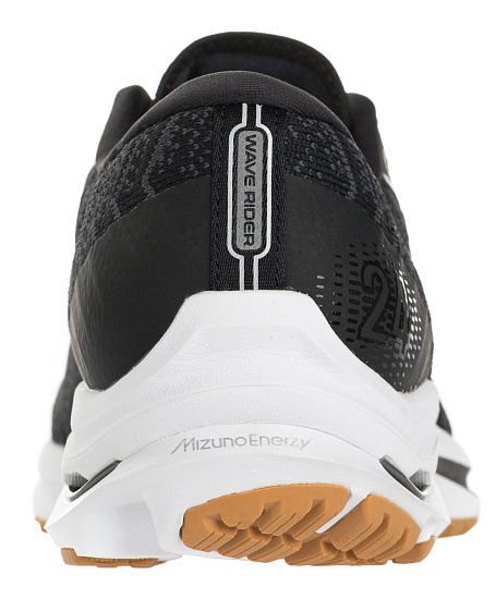 Кроссовки мужские Mizuno Wave Rider 24 Waveknit Чер/Т.Сер/Беж - Фото 3 большая