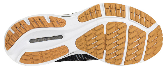 Кроссовки мужские Mizuno Wave Rider 24 Waveknit Чер/Т.Сер/Беж - Фото 4 большая