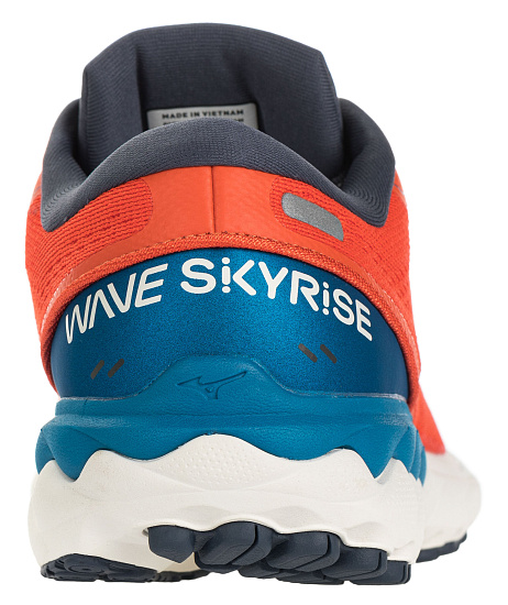 Кроссовки мужские Mizuno Wave Skyrise 2 Крас/Т.Сер/Син - Фото 3 большая