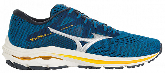 Кроссовки мужские Mizuno Wave Inspire 17 Син/Сереб/Оранж - Фото 1 большая