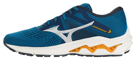 Кроссовки мужские Mizuno Wave Inspire 17 Син/Сереб/Оранж - Фото 5 большая