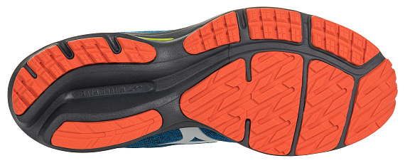 Кроссовки мужские Mizuno Wave Rider TT 2 Син/Син/Крас - Фото 4 большая