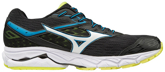 Кроссовки мужские Mizuno Wave Ultima 9 Black/White/Diva Blue - Фото 2 большая