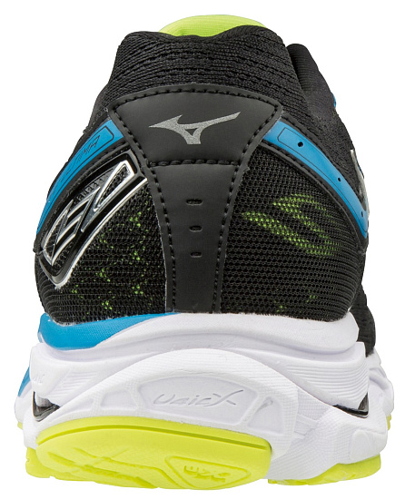 Кроссовки мужские Mizuno Wave Ultima 9 Black/White/Diva Blue - Фото 5 большая
