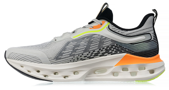 Кроссовки мужские Xtep Power Run Canvas White/Black - Фото 2 большая