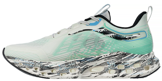 Кроссовки мужские Xtep Power Run Canvas White/Bluish Green - Фото 2 большая