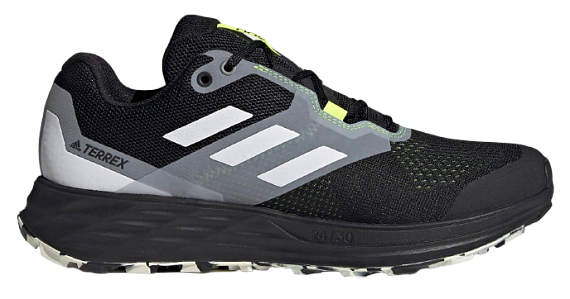 Кроссовки мужские Adidas Terrex Two Flow Grey/Crystal White/Solar Yellow - Фото 1 большая