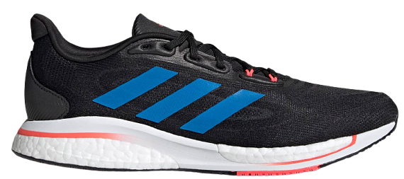 Кроссовки мужские Adidas Supernova + Core Black/Blue Rush/Turbo - Фото 1 большая