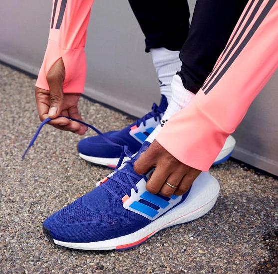 Кроссовки мужские Adidas Ultraboost 22 Legacy Indigo/Blue Rush/Turbo - Фото 11 большая