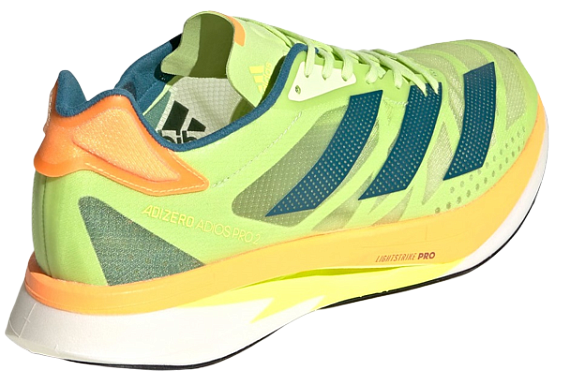 Кроссовки Adidas Adizero Adios Pro 2 Pulse Lime/Reatea/Flaora - Фото 3 большая