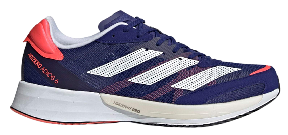 Кроссовки мужские Adidas Adizero Adios 6 Legacy Indigo/Cloud White/Turbo - Фото 1 большая
