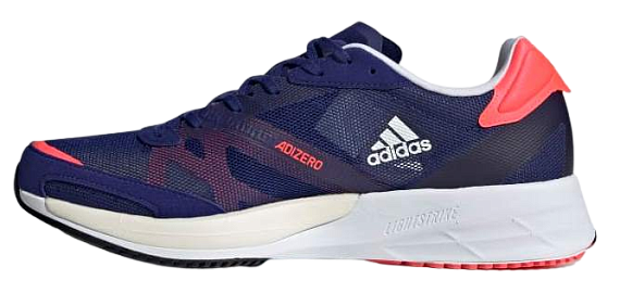 Кроссовки мужские Adidas Adizero Adios 6 Legacy Indigo/Cloud White/Turbo - Фото 6 большая