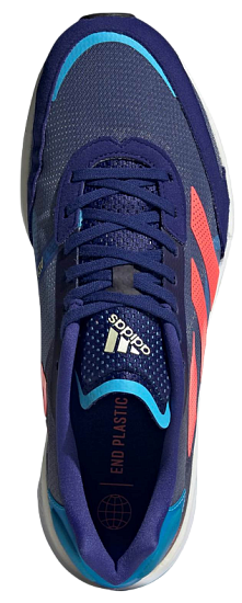 Кроссовки мужские Adidas Adizero Boston 10 Legacy Indigo/Turbo/Sky Rush - Фото 2 большая