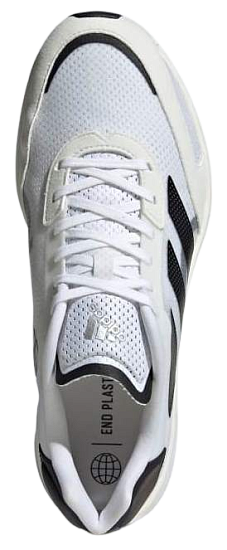 Кроссовки мужские Adidas Adizero Boston 10 Cloud White/Core Black/Silver Metallic - Фото 2 большая