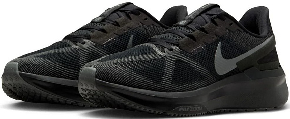Кроссовки мужские Nike Air Zoom Structure 25 Black/Iron Grey/Black - Фото 2 большая