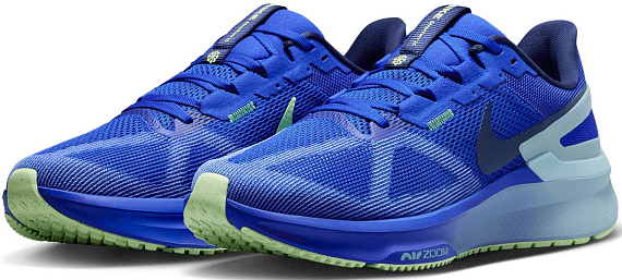 Кроссовки мужские Nike Air Zoom Structure 25 Hyper Royal/Midnight Navy/Lt Armory Blue - Фото 2 большая