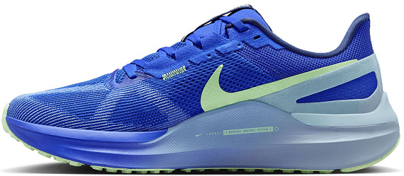 Кроссовки мужские Nike Air Zoom Structure 25 Hyper Royal/Midnight Navy/Lt Armory Blue - Фото 4 большая