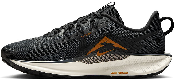 Кроссовки мужские Nike Reactx Pegasus Trail 5 Black/Off Noir/Monarch/Pale Ivory - Фото 4 большая