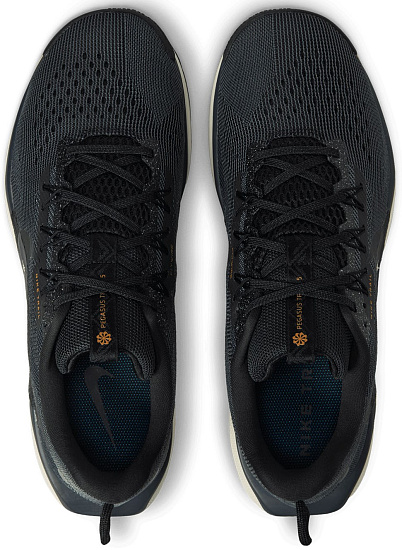 Кроссовки мужские Nike Reactx Pegasus Trail 5 Black/Off Noir/Monarch/Pale Ivory - Фото 5 большая