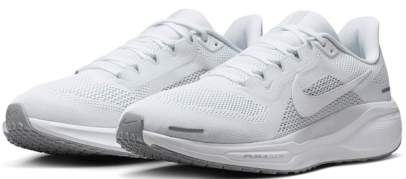 Кроссовки мужские Nike Air Zoom Pegasus 41 White/White/Pure Platinum - Фото 4 большая
