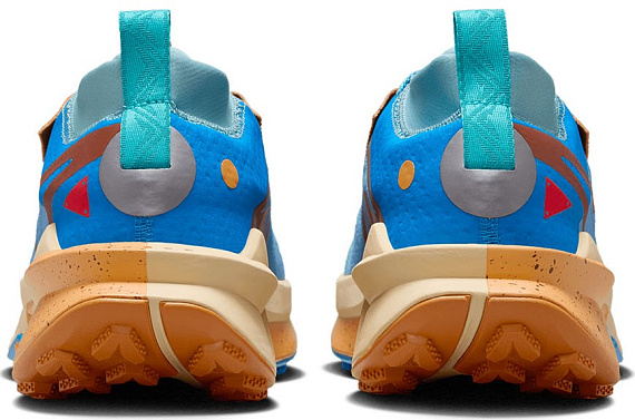 Кроссовки мужские Nike Zoomx Zegama Trail 2 Blue Beyond/Copper Moon/Photo Blue - Фото 3 большая