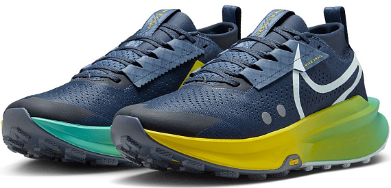 Кроссовки мужские Nike Zoomx Zegama Trail 2 Thunder Blue/Glacier Blue/Diffused Blue - Фото 2 большая
