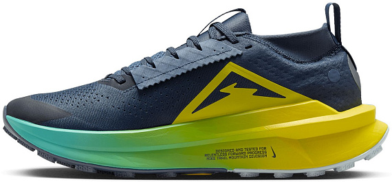 Кроссовки мужские Nike Zoomx Zegama Trail 2 Thunder Blue/Glacier Blue/Diffused Blue - Фото 4 большая