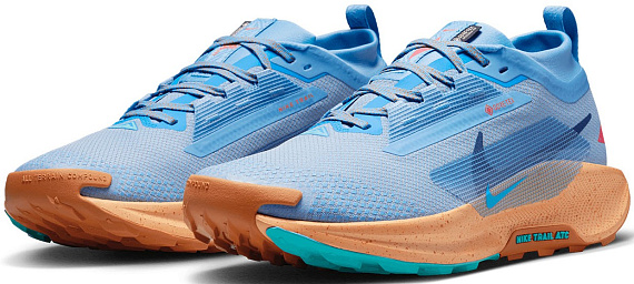 Кроссовки мужские Nike Pegasus Trail 5 Gtx Blue Beyond/Blue Void/Copper Moon - Фото 2 большая