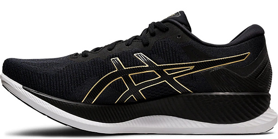 Кроссовки мужские ASICS GlideRide Black/Pure Gold - Фото 6 большая
