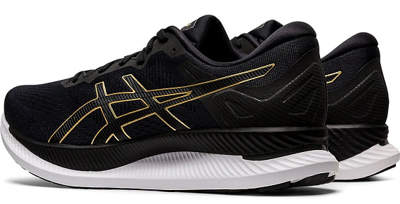 Кроссовки мужские ASICS GlideRide Black/Pure Gold - Фото 7 большая