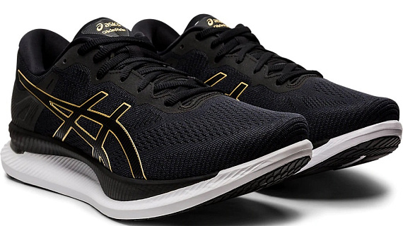 Кроссовки мужские ASICS GlideRide Black/Pure Gold - Фото 8 большая