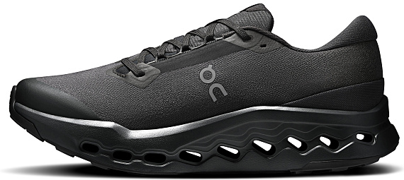 Кроссовки мужские On Cloudsurfer Trail 2 Wp Black/Black - Фото 5 большая
