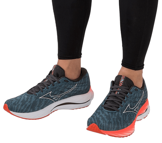 Кроссовки мужские Mizuno Wave Rider 26 ProvBlue/NimbClud/Soleil - Фото 6 большая
