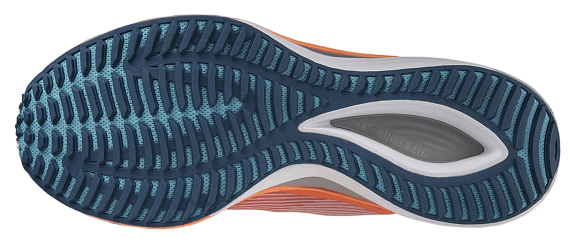 Кроссовки мужские Mizuno Wave Rebellion Flash White/Silver/LightOrang - Фото 5 большая