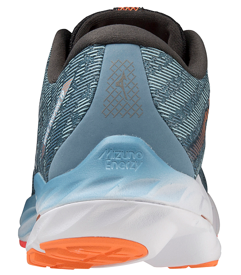 Кроссовки мужские Mizuno Wave Inspire 19 ProvBlue/Whte/LightOrang - Фото 4 большая