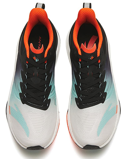 Кроссовки мужские Anta Mach 3.0 Paper White/Black/Orange - Фото 3 большая