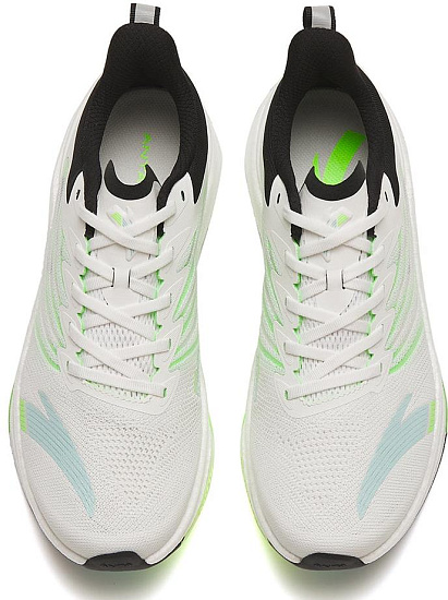 Кроссовки мужские Anta Mach 3.0 Paper White/Luminance Green/Black - Фото 4 большая