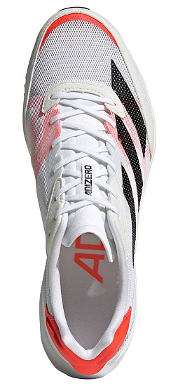 Кроссовки мужские Adidas Adizero Adios 6 White/Core Black/Solar Red - Фото 6 большая