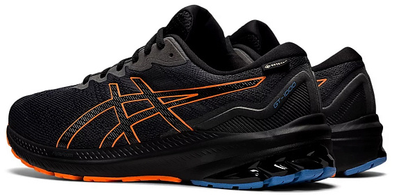 Кроссовки мужские ASICS GT-1000 11 Gtx Black/Shocking Orange - Фото 3 большая